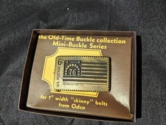 RARE BRAND NEW Vtg ODEN BRASS BELT BUCKLE US POSTAGE STAMP 76 USA AMERICAN