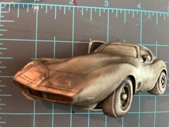 1979 Vintage Original Corvette Pewter Belt Buckle By Indiana Metal Craft M93 USA