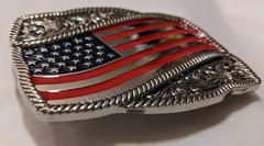 prem USA FLAG United States belt buckle military army navy marines AF USA Seller