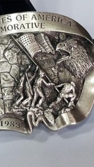 1983 Arroyo USA USMC Iwo Jima Commemorative Belt Buckle Limited Edition Shelf H2