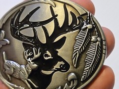 DEER HUNTING BUCK HUNTER Metal Belt Buckle