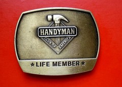 1996 Vintage Handyman Club of America Life Member Buckle