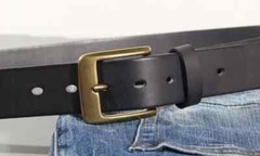 Vintage Luxury Handmade Leather Copper Buckle Man&rsquo;s Belt Cinturon Gotico Cowhide