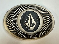 VOLCOM Apparel Company Diamond Logo 90&rsquo;s Metal Cast Original Promo Belt Buckle