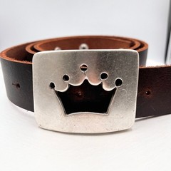 Princess Belt Buckle with Crown, Suitable for Swarovski Stones