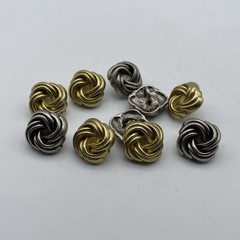 Twisted Design Sewing Button,Clothing Shank Button,Brass Sewing Button, lot