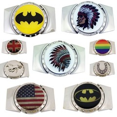 New Women Men Western Cowboy Rodeo Belt Buckles Hidden (with Removable Lighter)