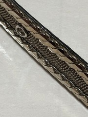 GUCCI Pre-Owned Silver Thin Leather Belt
