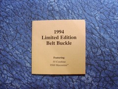1994 John Deere 55 & 9500 Maximizer Farm Combines Limited Edition Belt Buckle