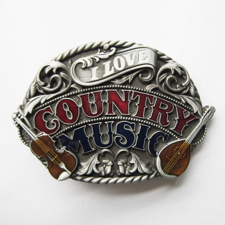 NEW RODEO COWBOY COUNTRY MUSIC LOVE GUITAR BELT BUCKLE