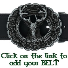 Deer Elk Hunting Buckfast Belt Buckle Biker Metal Rodeo Western Antler