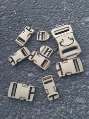 Belt Buckle Lot Brown Plastic Tactical Buckles