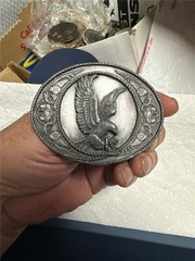 Vintage 1991 Siskiyou Landing Eagle Belt Buckle G-5