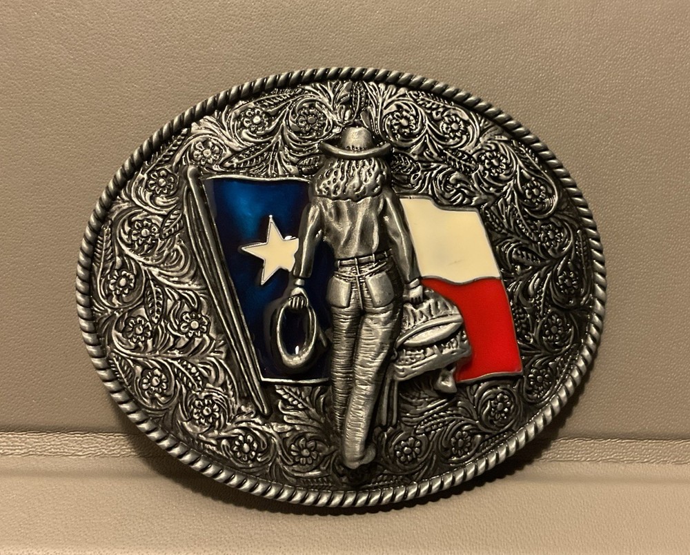 Texas Flag America USA Southern Cowgirls Western Belt Buckle Boucle de Ceinture