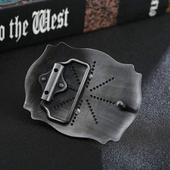 Western Cowboy Rodeo Belt Buckle for Men & Women, Alphabet Initials A-Z, Stylish