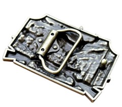 Deer Hunting Belt Buckle Western Cowboy Cowgirl Native American (DER-02-G)