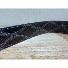 Justin Genuine Lizard Made in USA Belt Size 36 No Buckle