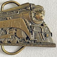1984 SOUTHERN PACIFIC Train Brass Belt Buckle