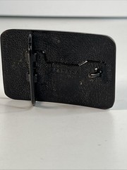 I Love Music Belt Buckle Leather And Metal, Country, Violin Fiddle, VGC