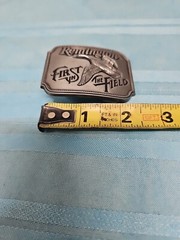 Remington Arms Company « First In The Field » Belt Buckle 1980 Canada Goose VTG