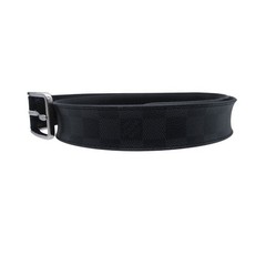 LOUIS VUITTON Ceinture Pont Neuf Damier Graphite Canvas M9402 Belt DDP Used