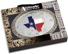 Montana Silversmiths Belt Buckle Lone Star Pride Silver Gold A1082P