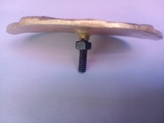 Vintage Harley Davidson Brass Belt Buckle Screw Closure Type Working Condition