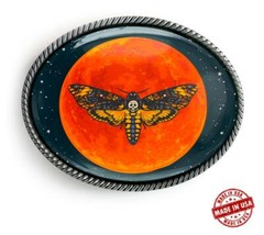 Magic Moon Celestial Alchemy Hawk Moth Handmade Artisan Belt Buckle