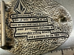 VOLCOM Apparel Company Diamond Logo 90&rsquo;s Metal Cast Original Promo Belt Buckle