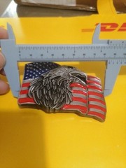 American Eagle With Flag Western Eagle Texas Cowboy Belt Buckles