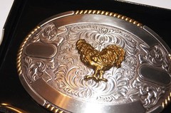 Crumrine OVAL BUCKLE ROOSTER by M & F Western 38654