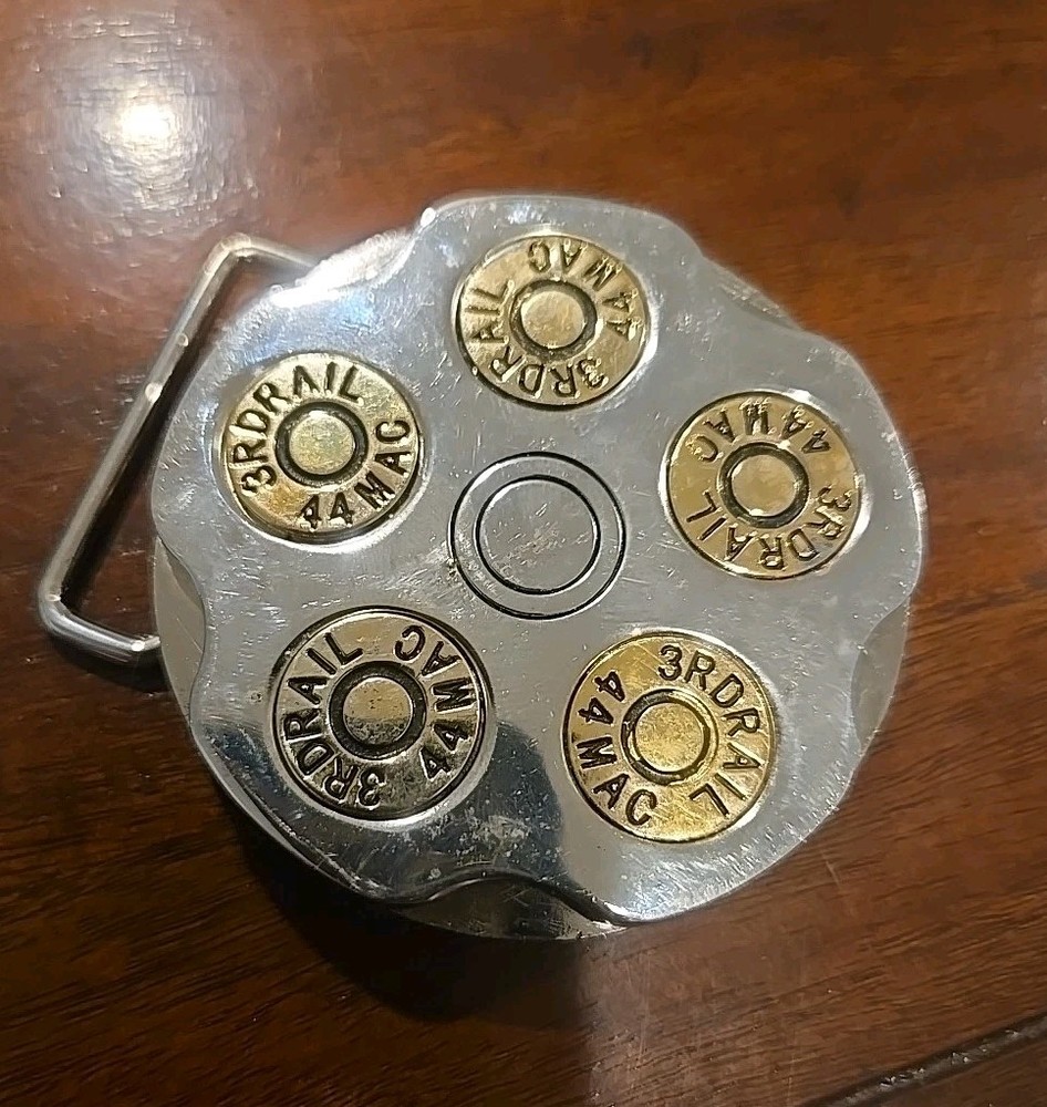 3RD RAIL 44 MAC BELT BUCKLE W/ REVOLVING FACE