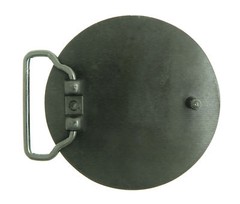 Cross Star Circle Totem Round Metal Belt Buckle