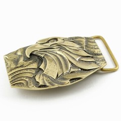 Bald eagle belt buckle, bird of prey solid brass belt buckle for men and women