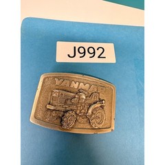 Yanmar Tractor Belt Buckle Vintage Spec Cast Inc Rockford IL Pewter Tone
