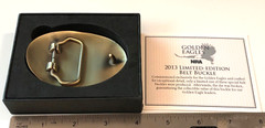 Vintage Brand New Box NRA Golden Eagles National Rifle Association Belt Buckle