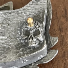 lucky 13 Apparel Y2K belt buckle cat Secret Compartment Rare!! Goth Emo