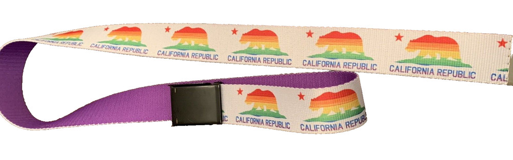 STATE OF California Bear Republic Belt Flag Grizzly bear BELT