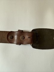 Vintage Masonic Shriner Belt & Buckle – Sword & Crescent Design – Leather Belt