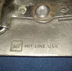 Mens Vintage Hit Line USA « The Bull Shop » Pewter Belt Buckle