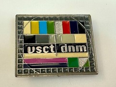 VSCT DNM Digital Print TV No Signal Standby Graphics Broadcast Gear Belt Buckle