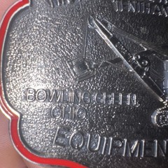 Historical Construction Equipment Show Belt Buckle Limited Edition Embossed 1995