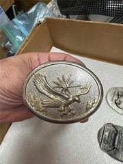 Six Vintage Bird Belt Buckles Eagle