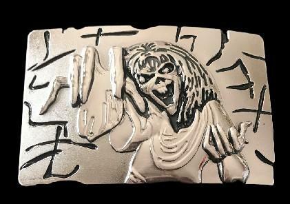 GRIM REAPER SKULL SKELETON GHOST COOL PUNK BELT BUCKLE