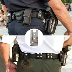 20 Pcs Buckle Spring Hook Belt Clip Holster Sheath Belt Clip Metal Mini Double H