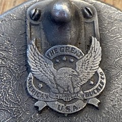 VINTAGE 80’s Michelin Man Tire Belt Buckle Made In USA, Great American Buckle Co