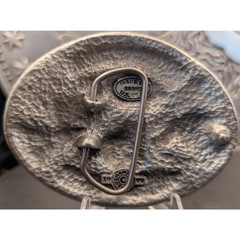 Colorado Rocky Mountains Belt Buckle – Wildlife Scene – Made in USA