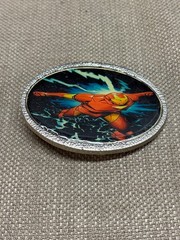 Ironman Iron man Belt Buckle Metal Oval Shape photo 2 1/2&Prime; in size