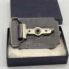 HIT LINE USA PASCHEN KENNY JARVA 22 HOLING OUT Belt Buckle Pewter Tone NEW