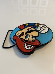 Mario Nintendo Super Mario Enamelled Belt Buckle for 1.75&Prime; Belt 3.6&Prime; x 3.2&Prime; Face